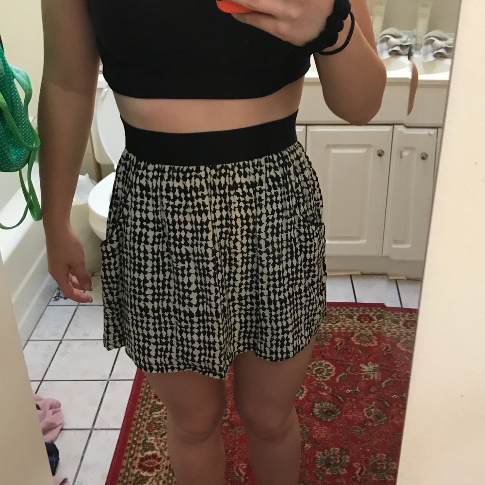 Black and White Skirt